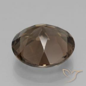 cuarzo ahumado Marrón nogal natural de 6.41 ct, Redondo, VVS-VS