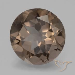cuarzo ahumado Marrón medio natural de 7.83 ct, Redondo, VVS-VS
