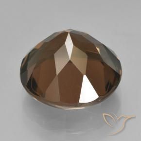 cuarzo ahumado Marrón medio natural de 7.69 ct, Redondo, VVS-VS