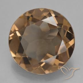 cuarzo ahumado Marrón cálido natural de 7.62 ct, Redondo, VS