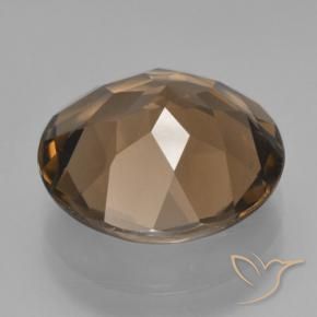 cuarzo ahumado Marrón cálido natural de 7.62 ct, Redondo, VS