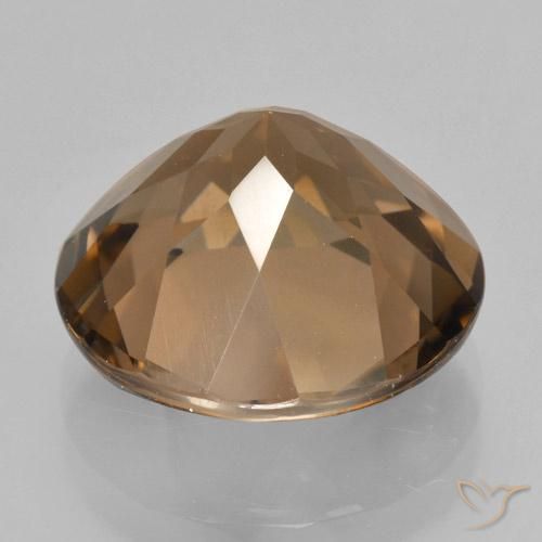 cuarzo ahumado Marrón claro natural de 8.72 ct, Redondo, VS