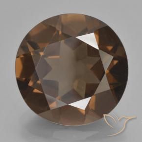 cuarzo ahumado Marrón medio natural de 7.45 ct, Redondo, VS
