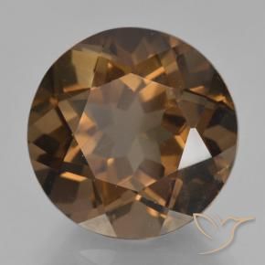 cuarzo ahumado Marrón medio natural de 8.99 ct, Redondo, VVS-VS