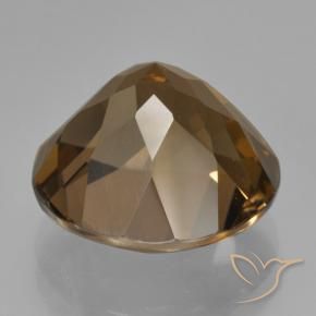cuarzo ahumado Marrón medio natural de 8.99 ct, Redondo, VVS-VS