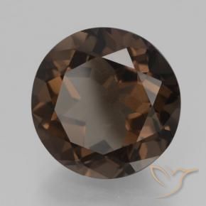 cuarzo ahumado Marrón medio natural de 7.58 ct, Redondo, VVS-VS