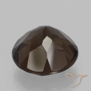 cuarzo ahumado Marrón medio natural de 7.58 ct, Redondo, VVS-VS