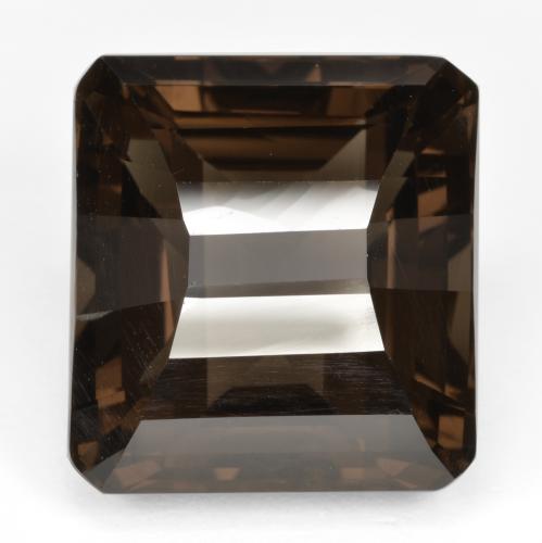 Cuarzo ahumado marrón natural de 31,23 ct, corte esmeralda, VVS-VS