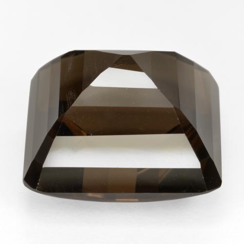 Cuarzo ahumado marrón natural de 31,23 ct, corte esmeralda, VVS-VS