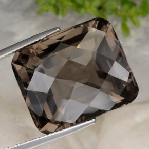 Cuarzo Ahumado Marrón natural de 34.89 ct, corte esmeralda, VVS-VS