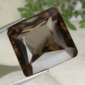 Cuarzo Ahumado Marrón natural de 40.76 ct, corte esmeralda, VVS-VS