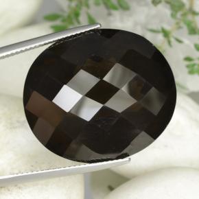 Cuarzo ahumado marrón natural de 59,94 ct, corte óvalo, VVS-VS