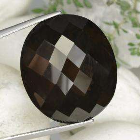 Cuarzo ahumado marrón natural de 59,94 ct, corte óvalo, VVS-VS