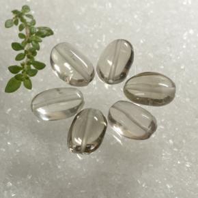 Gemas de cuarzo ahumado Marrón madera muy claro natural de 8.86 ct, Ovalada, Transparente