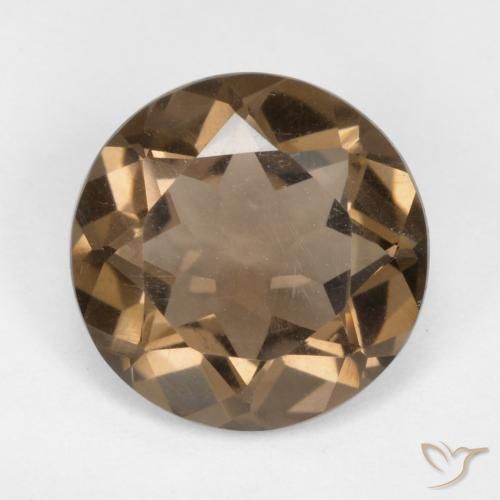 4.46ct Natural Moca claro cuarzo ahumado, Redondo, VS