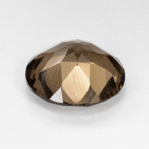 Cuarzo ahumado marrón natural de 4,63 ct, corte redondo, VS