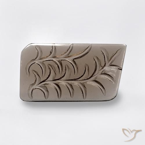 cuarzo ahumado Marrón neutral natural de 17.32 ct, Elegante, Transparente