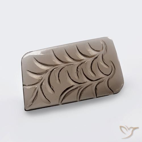 cuarzo ahumado Marrón neutral natural de 17.32 ct, Elegante, Transparente