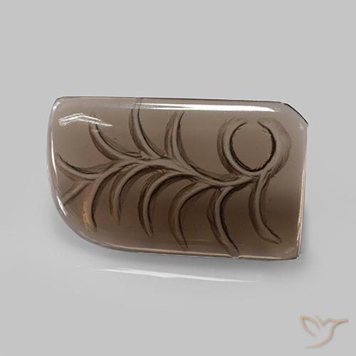 cuarzo ahumado Marrón medio natural de 23.88 ct, Elegante, Transparente