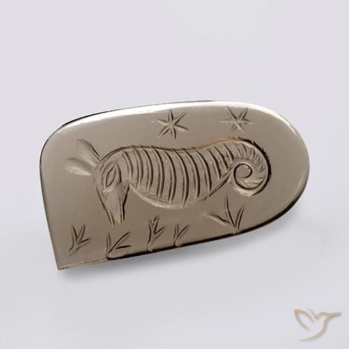 cuarzo ahumado Marrón neutral natural de 20.09 ct, Elegante, Transparente