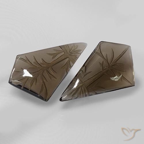 Gemas de cuarzo ahumado Marrón claro natural de 22.41 ct, Elegante, Transparente