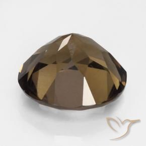 cuarzo ahumado Marrón cálido natural de 5.33 ct, Redondo, VVS