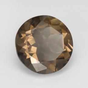 Cuarzo Ahumado Marrón jengibre natural de 4.80 ct, Corte Redondo, VVS