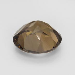 Cuarzo Ahumado Marrón jengibre natural de 4.80 ct, Corte Redondo, VVS