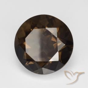 cuarzo ahumado Marrón natural de 5.80 ct, Redondo, VVS