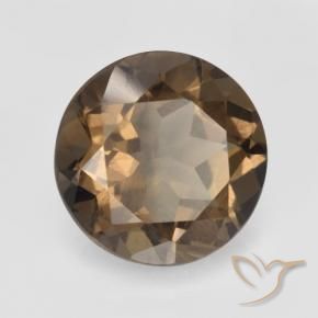 cuarzo ahumado Marrón jengibre natural de 5.45 ct, Redondo, VVS-VS