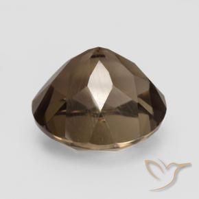 cuarzo ahumado Marrón cálido natural de 6.60 ct, Redondo, VVS-VS