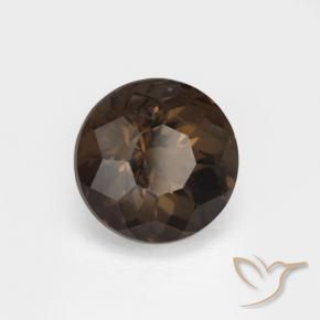 cuarzo ahumado Marrón natural de 3.55 ct, Redondo, VVS
