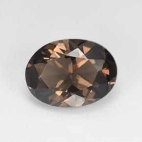 Cuarzo Ahumado Marrón jengibre natural de 4.49 ct, Corte Óvalo, VVS