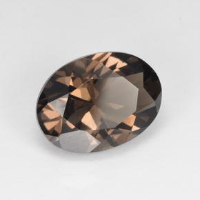 Cuarzo Ahumado Marrón jengibre natural de 4.49 ct, Corte Óvalo, VVS