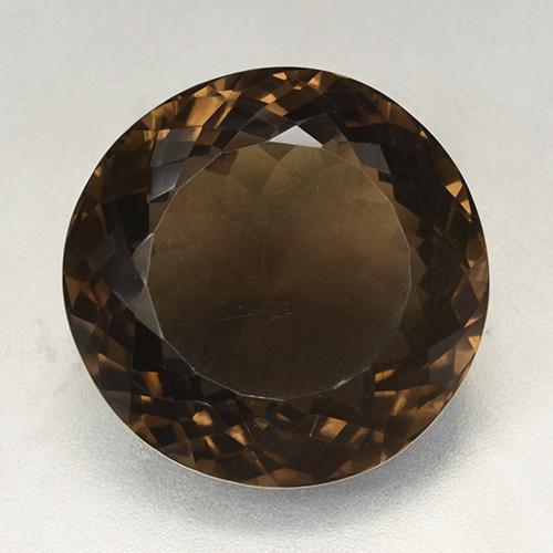 Cuarzo ahumado marrón natural de 52,49 ct, corte redondo, VVS-VS
