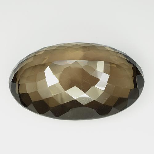 Cuarzo Ahumado Marrón nuez natural de 106.13 ct, Corte Óvalo, IF
