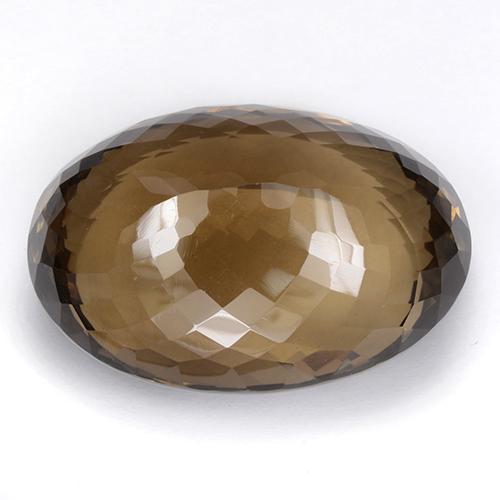 Cuarzo Ahumado Marrón natural de 94.99 ct, Corte Óvalo, IF