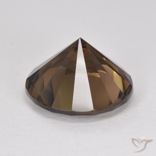 cuarzo ahumado Marrón medio natural de 7.01 ct, Redondo, VVS-VS