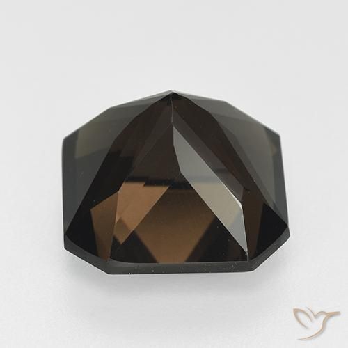 cuarzo ahumado Marrón chocolate natural de 7.38 ct, Corte Octágono / Esmeralda, VVS