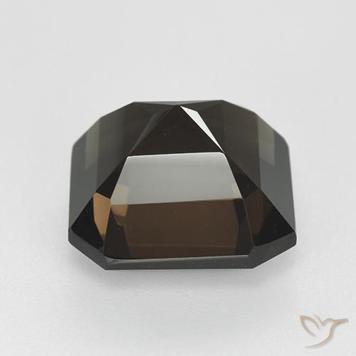 cuarzo ahumado Marrón chocolate natural de 8.68 ct, Corte Octágono / Esmeralda, VVS