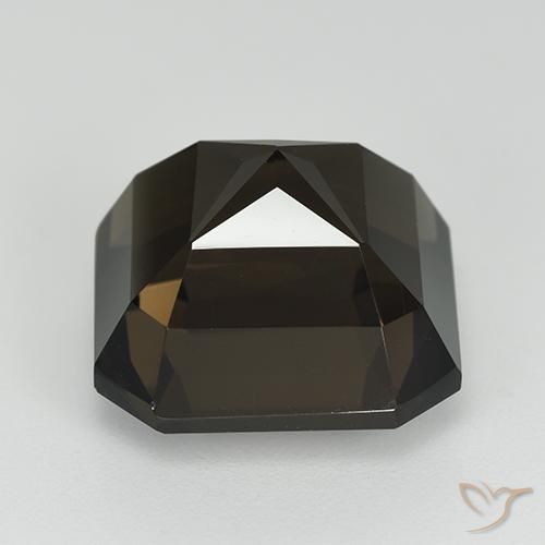 cuarzo ahumado Marrón natural de 11.91 ct, Corte Octágono / Esmeralda, VVS