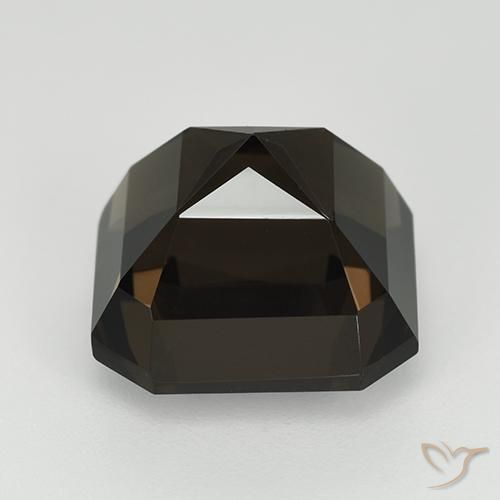 cuarzo ahumado Marrón oscuro natural de 9.07 ct, Corte Octágono / Esmeralda, VVS
