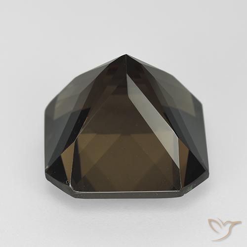 cuarzo ahumado Marrón chocolate natural de 11.02 ct, Corte Octágono / Esmeralda, VVS
