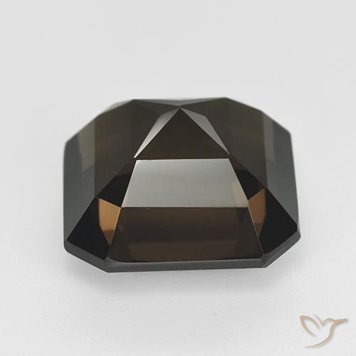 cuarzo ahumado Marrón medio natural de 12.19 ct, Corte Octágono / Esmeralda, VVS