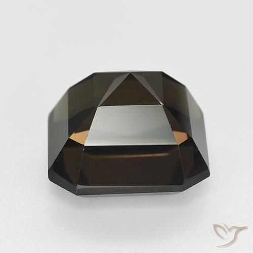 cuarzo ahumado Marrón medio natural de 9.08 ct, Corte Octágono / Esmeralda, VVS