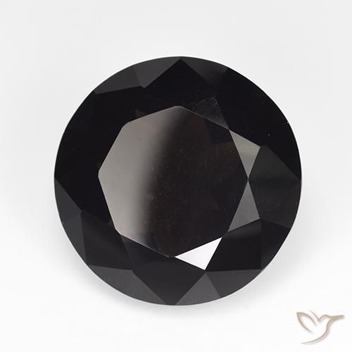 11.30ct Natural Marrón oscuro cuarzo ahumado, Redondo, VVS-VS