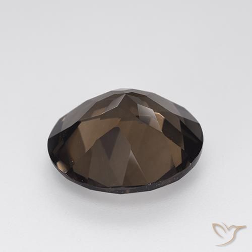 cuarzo ahumado Marrón medio natural de 7.63 ct, Redondo, VVS-VS