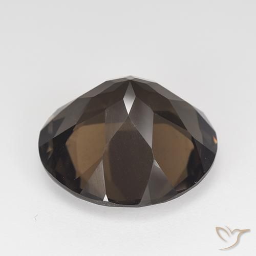 cuarzo ahumado Marrón medio natural de 11.72 ct, Redondo, VVS-VS