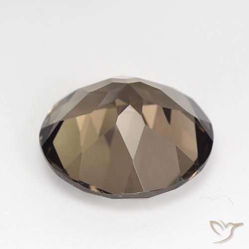 cuarzo ahumado Marrón nuez natural de 11.84 ct, Redondo, VVS-VS