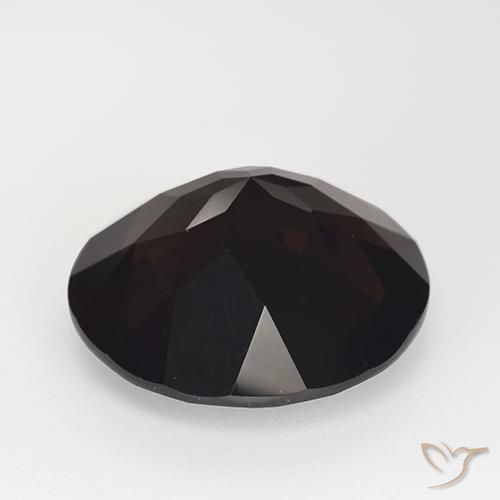 cuarzo ahumado Marrón oscuro natural de 12.25 ct, Redondo, VVS-VS